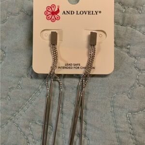Silver Dangle Earrings NWOT